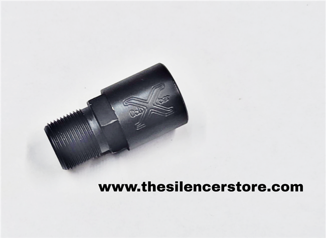 Pencil Barrel Seating Thread Adapter & .5 Inch Barrel Extender Adapter: 5/8-24 to 5/8-24