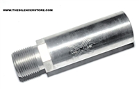 2 Inch Barrel Extender Adapter: 5/8-24 to 5/8-24